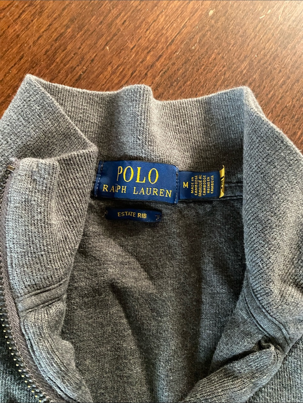 Polo by Ralph Lauren Gray Quarter-Zip Pullover - Picture 3 of 3